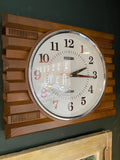 Vintage Manix Large Quartz Wall Clock – Retro Mid-Century Style