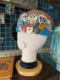 Vintage 1970s Soviet “Pilotka” Souvenir Cap with Badges & Pins