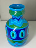 Vintage 1960s Italian Bellini Pottery Vase – Hand-Painted Geometric Design