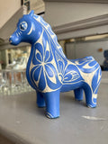 Side view of Chilean Pablo Zabal ceramic horse, 1970s. 