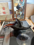 Vintage 1960s Murano Freeform Glass Bowl – Amber