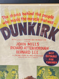 Framed original lobby card for the 1958 film Dunkirk