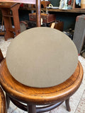 Top of the crown of a Soviet officer's peaked cap in olive twill