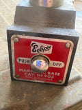 1960s Vintage Combined Optical Industries Magnifying Lens mounted on Eclipse Cat. No. 903 Magnetic Base