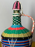 1960s French Scoubidou Carafe – Vintage Woven Plastic Design