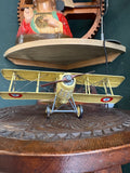 Vintage Metal Nieuport 17 Biplane Model | WWI French Aviation Militaire Fighter Collectible