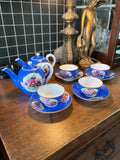 Russian Porcelain Tea Set | Francis Gardner, Moscow, Late 19th Century| Set of 1 Teapot with 2 Cups & Saucers