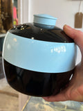 Vintage 1950s/60s Embee Two-Tone Blue and Black Ice Bucket