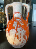 1970s Marei Keramik West German Pottery Vase – Red Lava Glaze, Urn Form