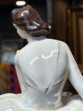 Polonne porcelain ballerina figurine – mid-century Soviet Ukrainian porcelain, hand-painted with gilt details