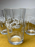 Boxed set of six French Coca Cola glasses