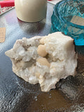 Apophyllite Crystal Cluster – White, Pink & Clear – 645g – Natural Healing Mineral Specimen