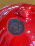 Vintage Mid-Century Red Enamel Kettle – Retro Kitchenware, Collectible Teapot