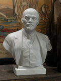 1960s Lomonosov Porcelain Bisque Bust of Lenin – 17.5cm High