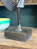 Art Deco-Style Bronzed Spelter Dancer, Mid-20th Century