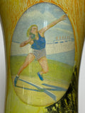 Vintage Soviet shot put trophy 38cm high