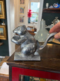 Vintage 1970s Cast Aluminium Squirrel Nutcracker – Mid-Century Novelty Nut Cracker