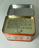 Small vintage Russian tin tea caddy