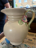 Vintage Clarice Cliff “My Garden” Water Pitcher – Cream – 21cm High