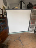 Vintage Projecta Projection Screen – Mid-Century Adjustable Tripod Screen