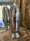 Vintage Art Deco Rocket Cocktail Shaker – Stainless Steel, 24cm