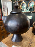 Large Carved Wooden Pot – Possibly Ethiopian, Jima People, Early 20th Century