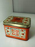 Small vintage Russian tin tea caddy