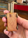 Scratch-Built Miniature Brass Cannon on Wooden Carriage