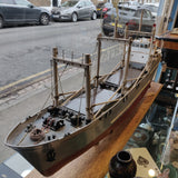 ‘Hannah’ – Large Pond Yacht Model of a Dutch Motor Coaster – Handmade by Mike Alsop