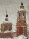 Russian Impressionist Oil on Canvas – Signed, Mid 20th Century