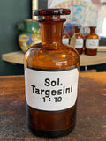 Vintage apothecary bottle - Sol. Targesini