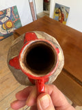 1960s Jasba Keramik Fat Lava Vase – West German Pottery, 14cm