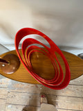 2009 Umbra Wine Rack by Ron Lerner – Red Sculptural Design – Holds 6 Bottles