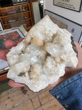 Apophyllite Crystal Cluster – White, Pink & Clear – 645g – Natural Healing Mineral Specimen