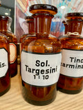 Vintage apothecary bottle - Sol. Targesini