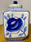 Vintage Gzhel Porcelain Tea Caddy – Made in USSR, 1980s