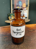 Vintage apothecary bottle - Sol. Targesini