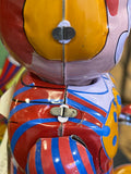 Wind up tin clown drummer