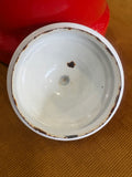 Vintage Mid-Century Red Enamel Kettle – Retro Kitchenware, Collectible Teapot
