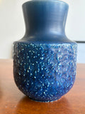 Mid-Century Steuler Keramik Vase – West German Pottery, Blue, 15cm