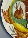 Vintage Puigdemont pottery fish plate