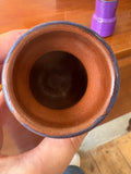 Pair of Small Vintage West German Pottery Pots – Mid-Century Purple Glaze