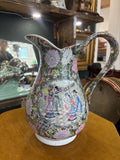 Large 20th Century Chinese Famille Rose Jug and Bowl