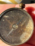 Vintage French Brass Button Compass, Geoffroy Lemaire