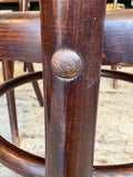 Set of 4 Antique Fischel Bentwood Bistro Chairs, Early 20th Century, Czech — Art Nouveau Cafe Dining Chairs