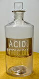 Vintage apothecary bottle - Acid. Nitric. Dil