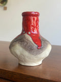 1960s Jasba Keramik Fat Lava Vase – West German Pottery, 14cm