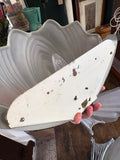 Art Deco Glass and Chrome Wall Light Sconce – 1930s Frosted Shade