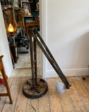 Unique Handcrafted Industrial Floor Lamp – Adjustable & Foldable