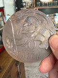 Soviet Bronze Komsomol Medal, 1958 – Lenin Profile & Youth Factory Scene